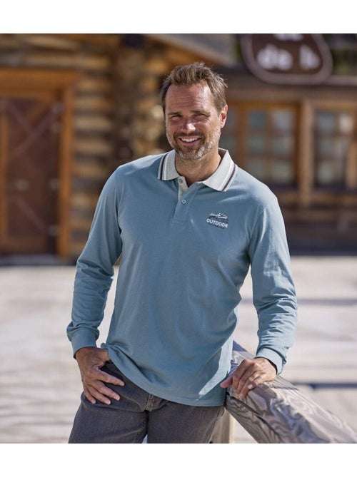 Le lot de 2 polos manches longues outdoor - atlas for men - Kiabi Le lot de 2 polos manches longues outdoor - atlas for men - Kiabi