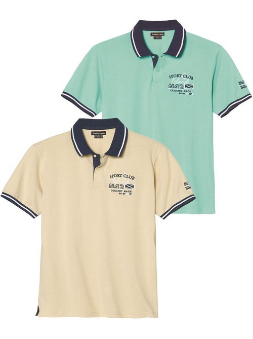 Le Lot de 2 Polos Piqués Sport Club - ATLAS FOR MEN - Kiabi Le Lot de 2 Polos Piqués Sport Club - ATLAS FOR MEN - Kiabi