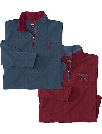 Le lot de 2 pulls micropolaires outdoor - atlas for men