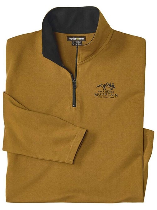 Le lot de 2 sous-pulls en coton col zippé  - atlas for men - Kiabi