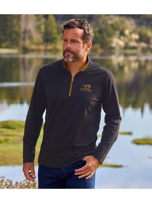 Le lot de 2 sous-pulls en coton col zippé  - atlas for men - Kiabi