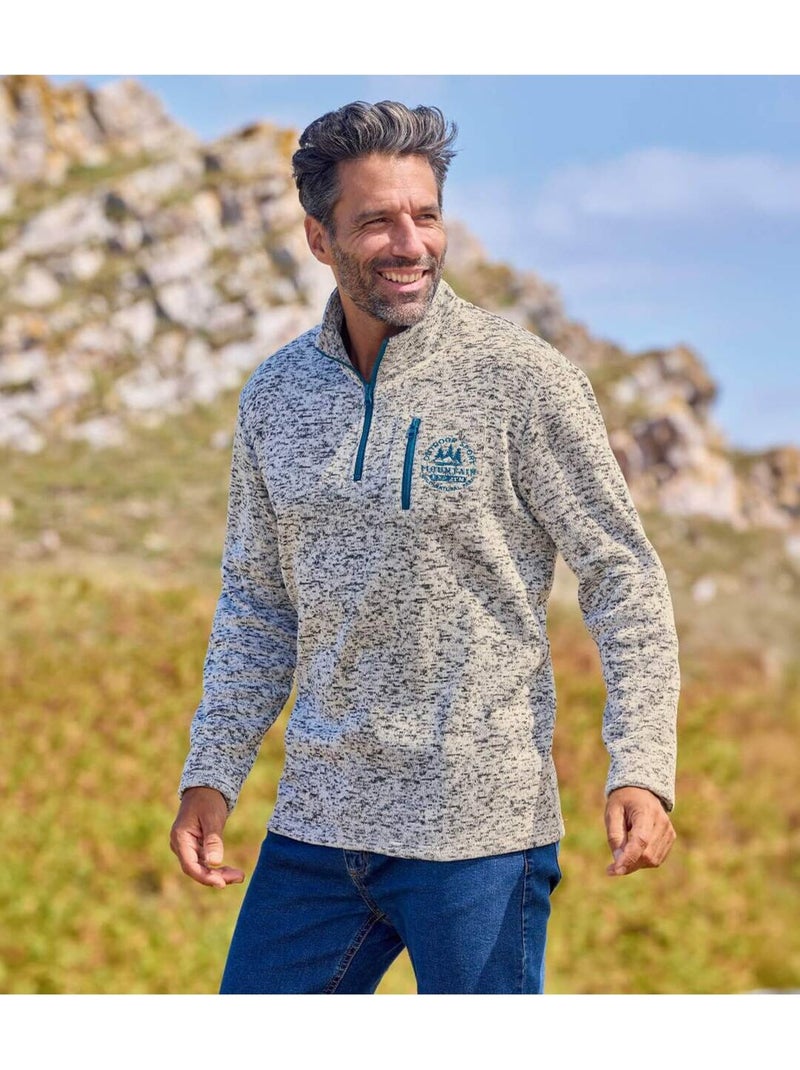 Le lot de 2 sweats molleton  - atlas for men Bleu Gris - Kiabi