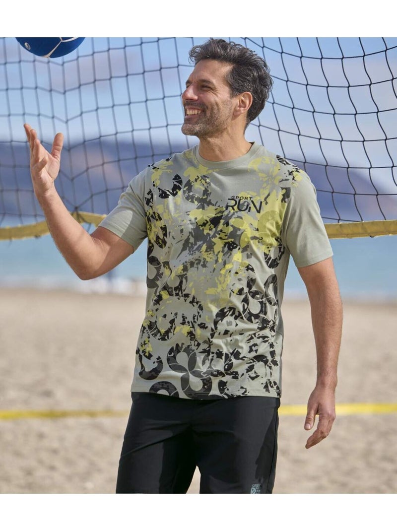 Le Lot de 2 T-Shirts Sport  - ATLAS FOR MEN Noir Vert - Kiabi