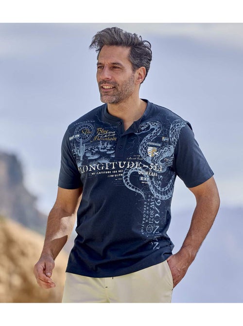 Le Lot de 2 Tee-Shirts Col Boutonnés  - ATLAS FOR MEN - Kiabi