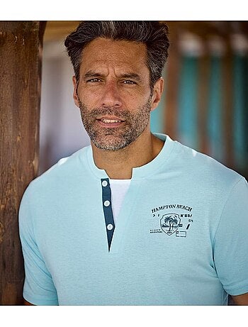 Le lot de 2 tee-shirts col fantaisie - atlas for men