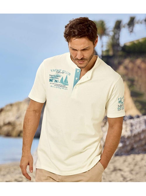 Le Lot de 2 Tee-Shirts Manches Courtes Esprit Nautique  - ATLAS FOR MEN - Kiabi