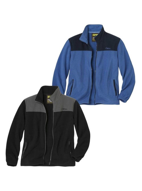 Le Lot de 2 vestes polaire  - ATLAS FOR MEN - Kiabi