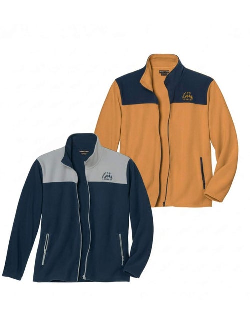 Le Lot de 2 Vestes Polaires Winter  - ATLAS FOR MEN - Kiabi