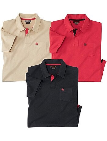 Lot de 3 polos casual summer - atlas for men