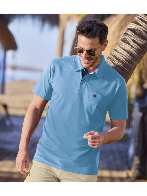 Le lot de 3 polos en jersey de coton  - atlas for men - Kiabi