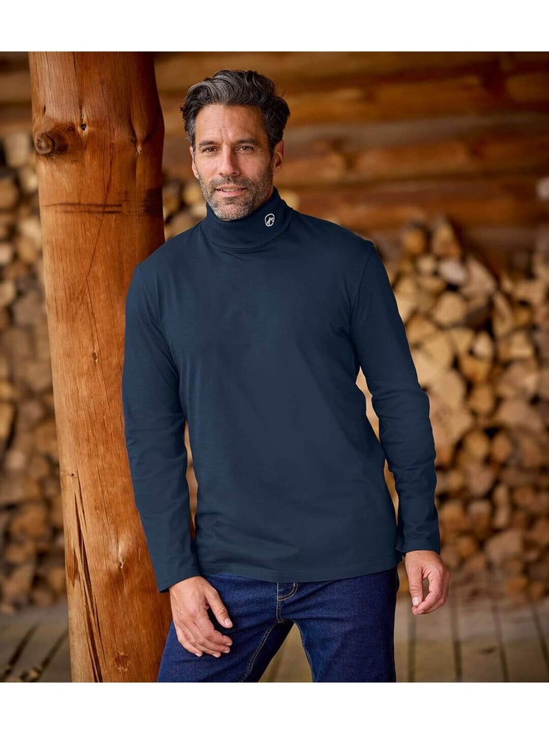 Le lot de 3 sous-pulls col roulé mountain  - atlas for men Blanc Bordeaux Bleu - Kiabi