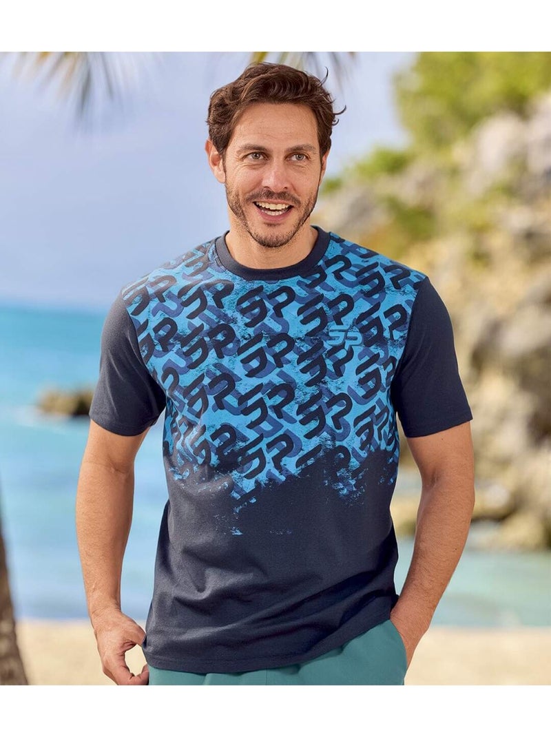 Le Lot de 3 Tee-Shirts Atlas® Sport  - ATLAS FOR MEN Bleu Rouge Bleu - Kiabi