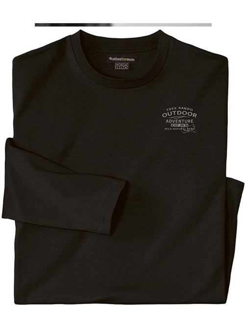 Le lot de 3 tee-shirts manches longues col rond - atlas for men - Kiabi Le lot de 3 tee-shirts manches longues col rond - atlas for men - Kiabi