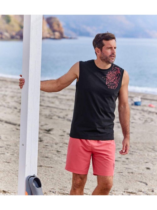 Le Lot de 3 Tee-Shirts Sans Manches Beach  - ATLAS FOR MEN - Kiabi