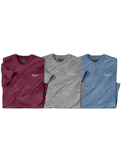 Le lot de 3 tee-shirts sport - atlas for men - Kiabi Le lot de 3 tee-shirts sport - atlas for men - Kiabi