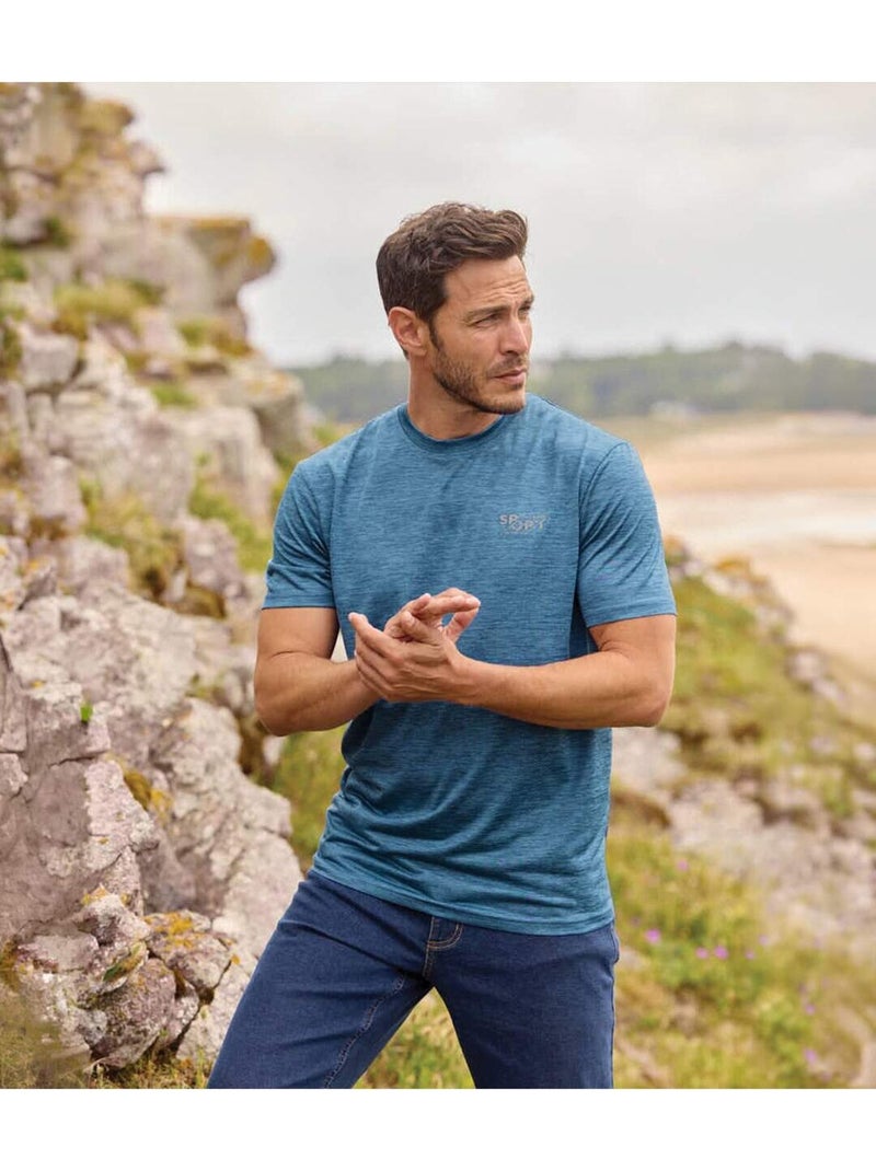 Le lot de 3 tee-shirts sport  - atlas for men Gris Rouge Bleu - Kiabi