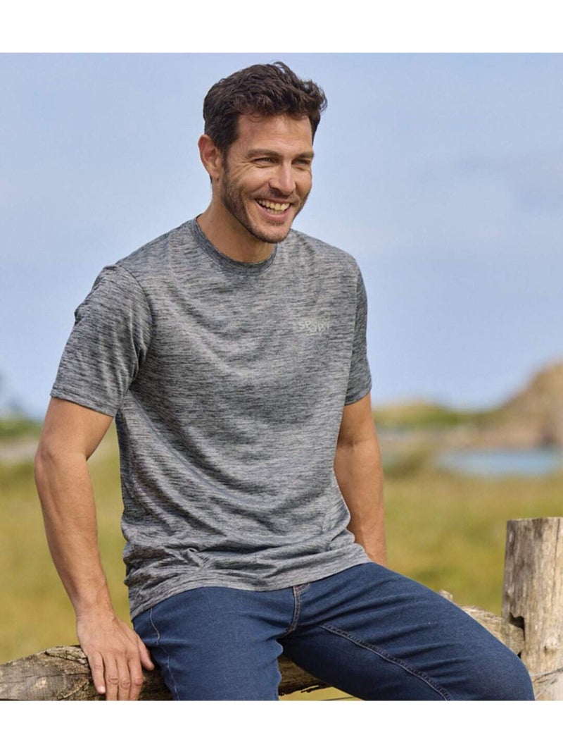 Le lot de 3 tee-shirts sport  - atlas for men Gris Rouge Bleu - Kiabi