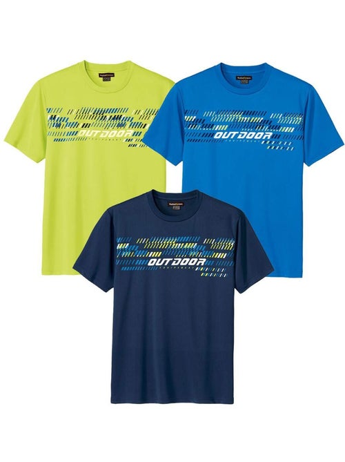 Le Lot de 3 Tee-Shirts Sport Graphiques  - ATLAS FOR MEN - Kiabi