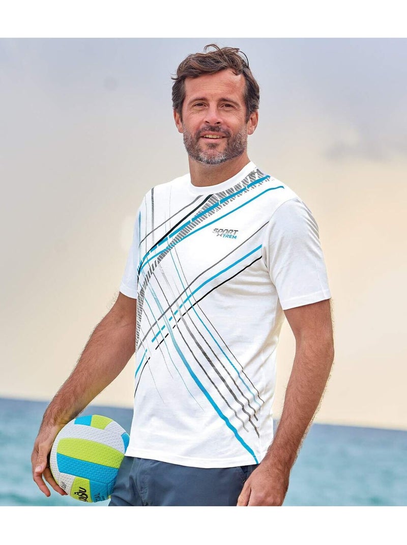 Le Lot de 3 Tee-Shirts Sport X-Trem  - ATLAS FOR MEN Blanc Bleu Noir - Kiabi