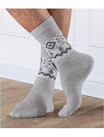 Le lot de 4 paires de chaussettes motifs jacquard - atlas for men