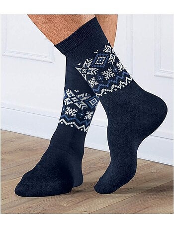 Le lot de 4 paires de chaussettes motifs jacquard - atlas for men