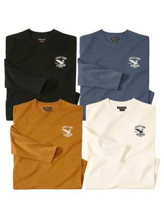 Le Lot de 4 Tee-shirts Manches Longues Colorado  - ATLAS FOR MEN