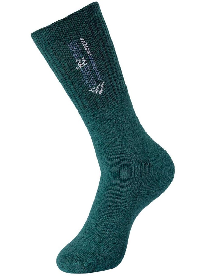 Le lot de 5 paires de chaussettes sport  - atlas for men Blanc Vert Bleu - Kiabi