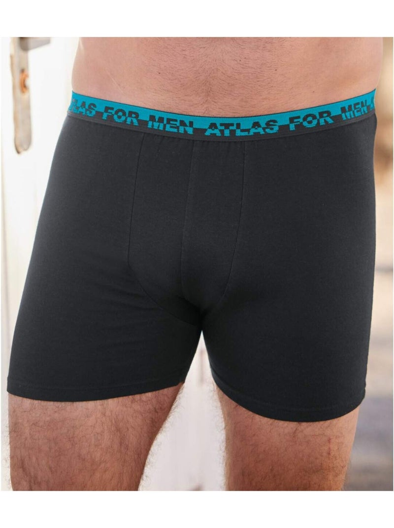 Le lot de 6 boxers stretch confort  - atlas for men Noir - Kiabi