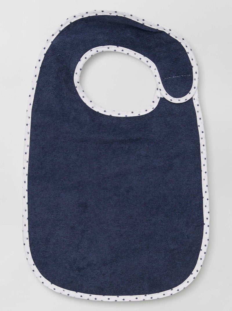 Le lot de 7 bavoirs éponge doublés Bleu - Kiabi