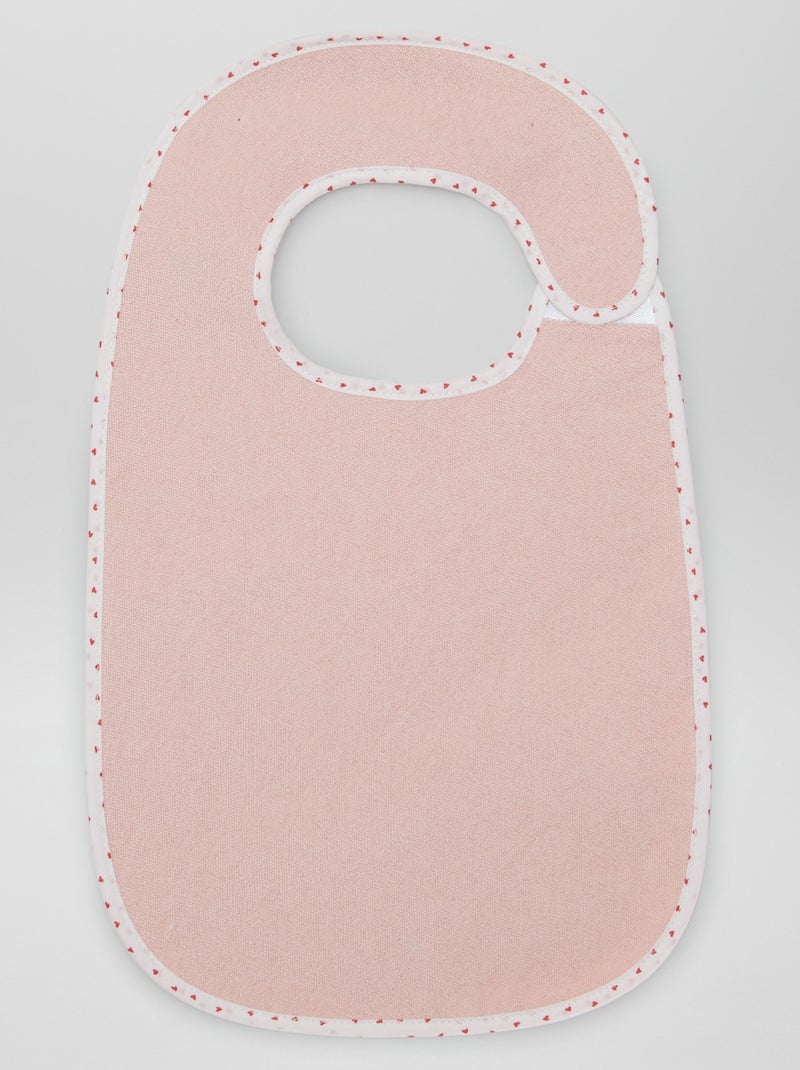 Le lot de 7 bavoirs éponge doublés Rose/bleu - Kiabi