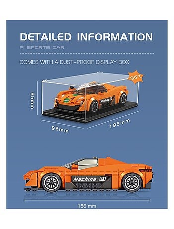 Le Mini P1 Jeu de construction de voiture de sport