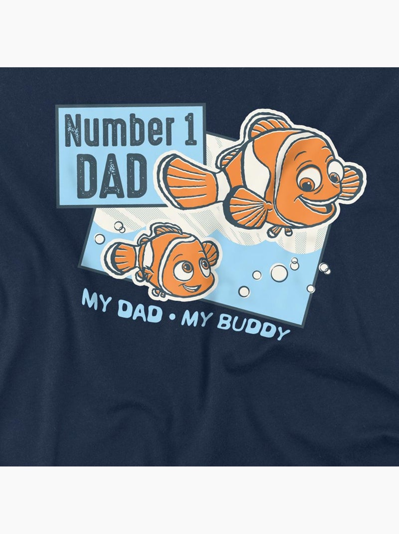 Le Monde de Nemo - T-shirt motif Marin NUMBER DAD (Marin, Nemo) Bleu marine - Kiabi