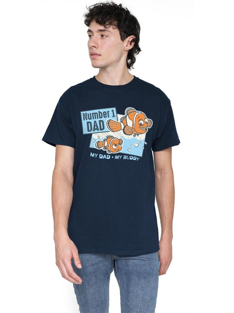Le Monde de Nemo - T-shirt motif Marin NUMBER DAD (Marin, Nemo) Bleu marine - Kiabi