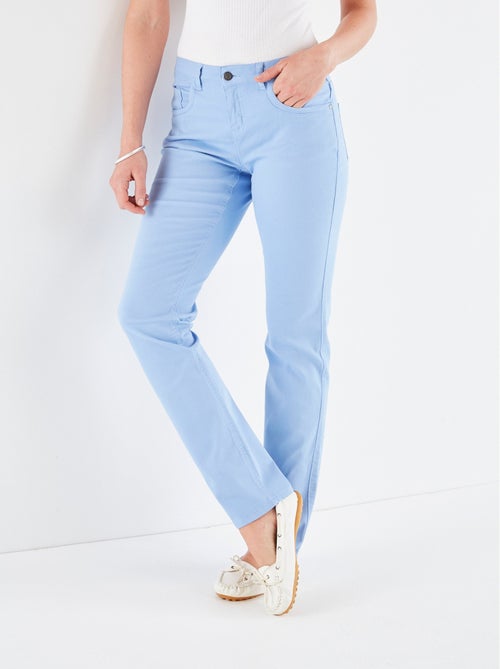 Le pantalon 5 poches brodé - Afibel - Kiabi