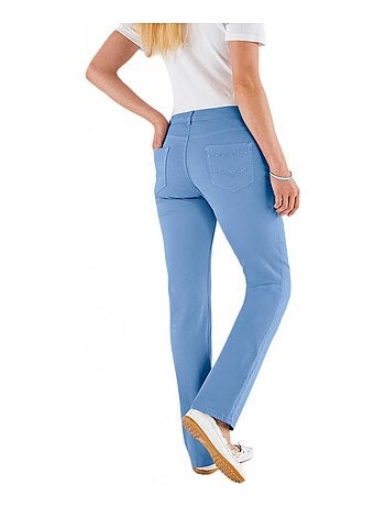 Le pantalon 5 poches brodé