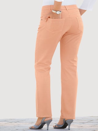 Le pantalon 5 poches brodé