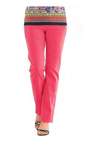 Le pantalon 5 poches brodé