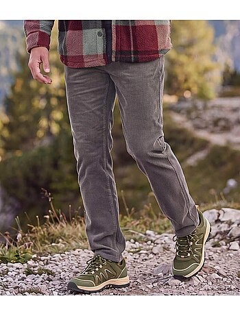 Le pantalon 5 poches velours stretch confort - atlas for men