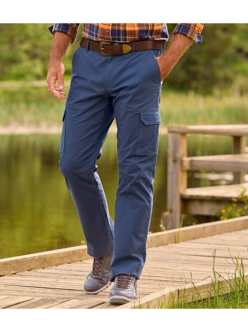 Le pantalon cargo à taille semi-élastiquée  - atlas for men - Kiabi