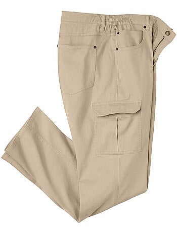 Le pantalon cargo en coton stretch confort - atlas for men