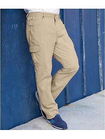 Le pantalon cargo en coton stretch confort - atlas for men