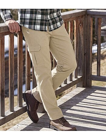 Le pantalon cargo en coton stretch confort - atlas for men