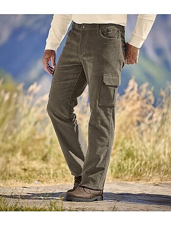Le pantalon cargo en velours stretch - atlas for men