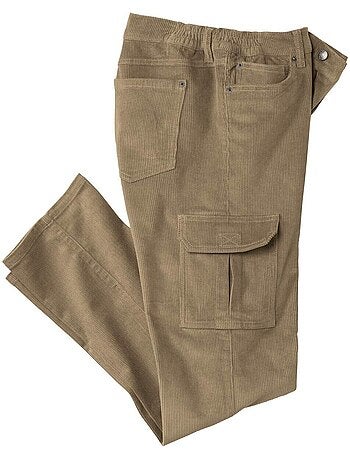 Le pantalon cargo velours stretch confort - atlas for men