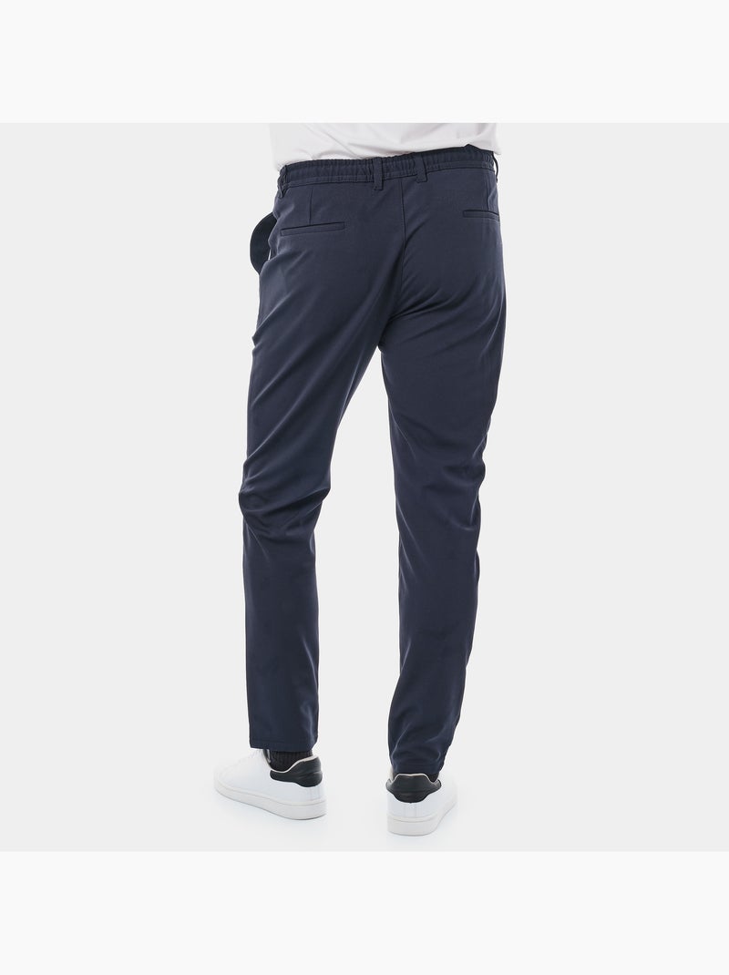 Le pantalon habillé à cordon moderne Bleu foncé - Kiabi