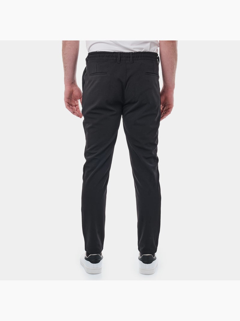 Le pantalon habillé à cordon moderne Noir - Kiabi