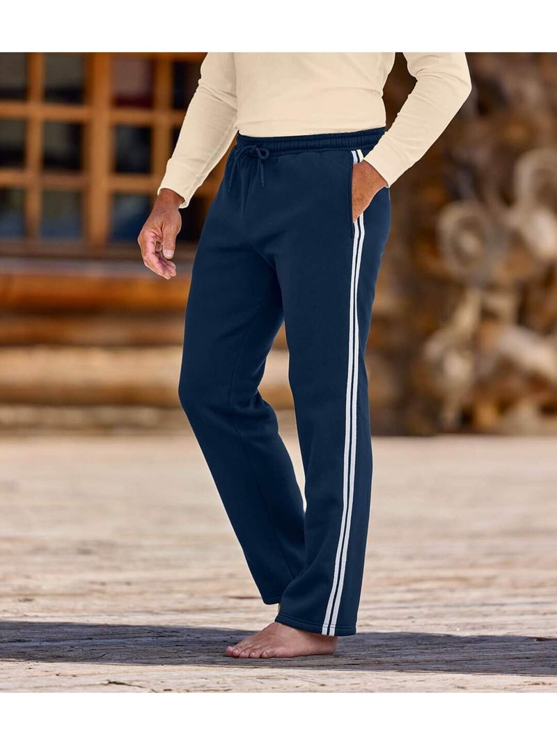 Le pantalon molleton sport et détente  - atlas for men Bleu marine - Kiabi