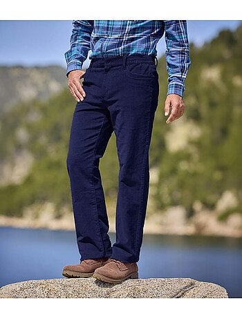 Le pantalon regular en velours stretch - atlas for men
