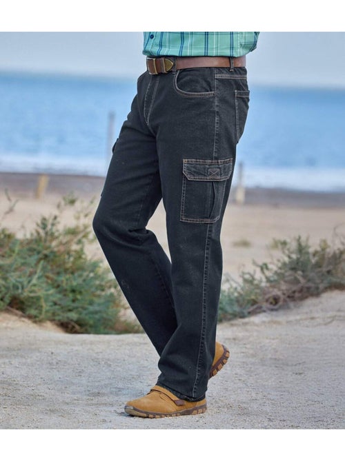 Le Pantalon Twill Cargo Taille Semi-Elastiquée  - ATLAS FOR MEN - Kiabi