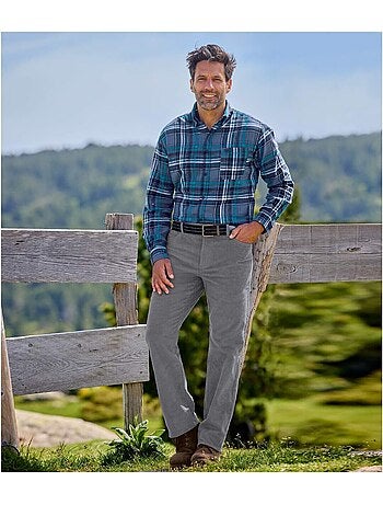 Le pantalon velours 5 poches stretch - atlas for men